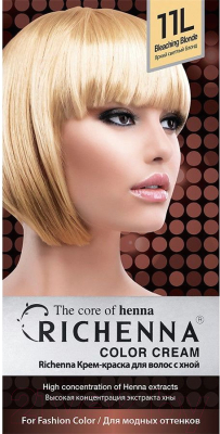 Крем-краска для волос Richenna С хной №11L (Bleaching Blonde)