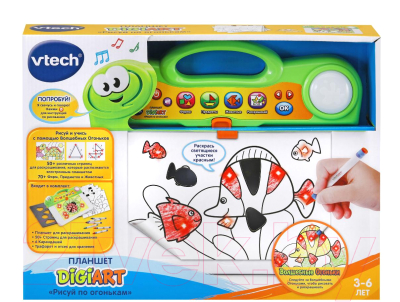 Доска для рисования Vtech Планшет Digiart Рисуй по огонькам / 80-163826