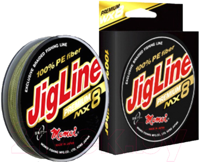 Леска плетеная Momoi JigLine Premium WX8 0.10мм / 447367 (100м)