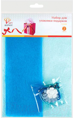 Набор для оформления подарков АртФормат AF09-021-07 (синий)