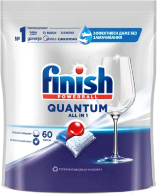 Капсулы для посудомоечных машин Finish Quantum All in 1 (60шт)