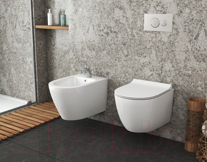 Биде подвесное Kerama Marazzi Plaza PLM.bidet.02