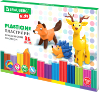 Пластилин Brauberg Kids Классический / 106438 (36цв) - 