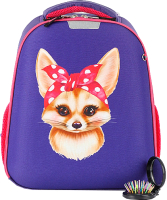 Школьный рюкзак Ecotope Kids Лиса расческа 057-540-111-CLR (фиолетовый) - 