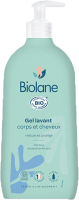 Средство для купания Biolane Органический гель для очищения тела и волос (500мл) - 