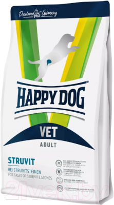 Сухой корм для собак Happy Dog Vet Struvit Adult 18.5/9.5 / 61055 (4кг)