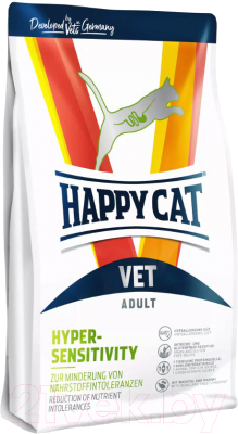 Сухой корм для кошек Happy Cat Vet Diet Hypersensitivity Adult 33.5/16 / 70683 (1кг)
