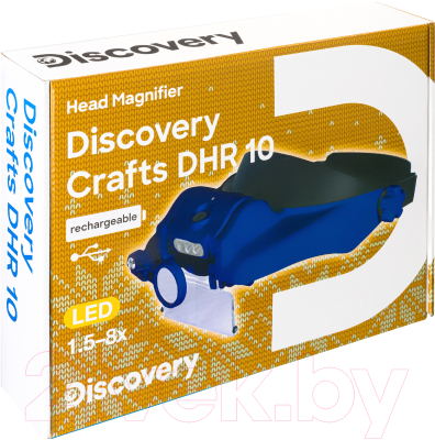 Лупа-очки Levenhuk С аккумулятором Discovery Crafts DHR 10 / D78382
