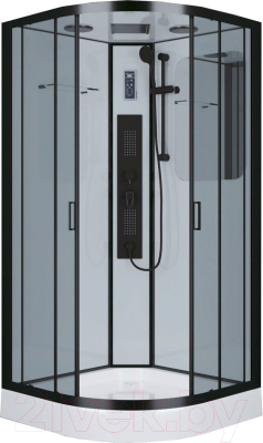 Душевая кабина Niagara NG-6902-01G 100x100x210 (черный, тонированное стекло)
