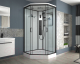 Миниатюра изображения товара Душевая кабина Niagara NG-6901-01GD Black 90x90x220 (прозрачное стекло)