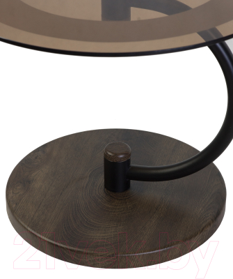 Журнальный столик Мебелик Дуэт 13Н (черный/дуб маррон/тонированное)