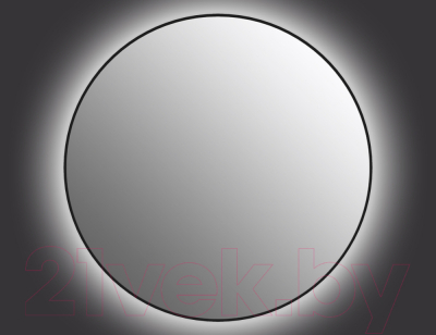 Зеркало Cersanit Eclipse Smart 90x90 / 64148 (с подсветкой, черная рамка)