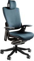 Кресло офисное Unique Wau 2 W-709-B-BL417 (Czarny/Slategrey) - 