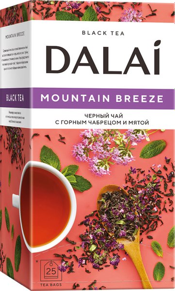 Чай пакетированный Dalai Mountain Breeze / 10294 (25пак)