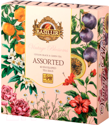 Чай пакетированный Basilur Винтажные цветы / 12622 (40пак)
