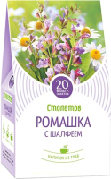 Чай пакетированный Столетов Ромашка-шалфей / 10529 (20пак) - 