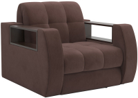 Кресло-кровать Mebel-Ars Аккордеон Барон №3 (велюр молочный шоколад НВ-178 13) - 