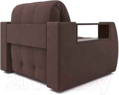 Кресло-кровать Mebel-Ars Аккордеон Барон №3 (велюр молочный шоколад НВ-178 13)