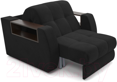 Кресло-кровать Mebel-Ars Аккордеон Барон №3 (велюр черный HB-178 17)