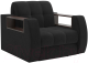 Кресло-кровать Mebel-Ars Аккордеон Барон №3 (велюр черный HB-178 17) - 