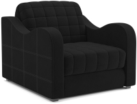 Кресло-кровать Mebel-Ars Аккордеон Барон №4 (велюр черный HB-178 17) - 