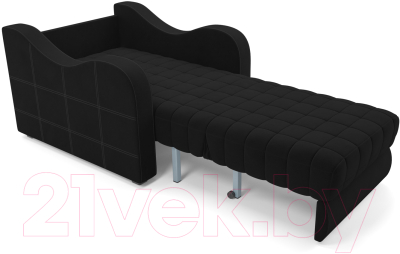 Кресло-кровать Mebel-Ars Аккордеон Барон №4 (велюр черный HB-178 17)