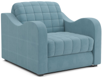 Кресло-кровать Mebel-Ars Аккордеон Барон №4 (голубой Luna 089) - 