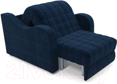Кресло-кровать Mebel-Ars Аккордеон Барон №4 (темно-синий Luna 034)