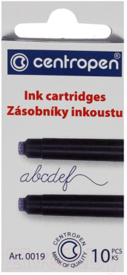 Изображение товара Чернила для перьевой ручки Centropen 0019/10 (10шт)