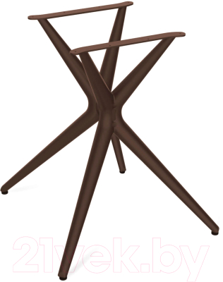 Обеденный стол Sheffilton SHT-TU30/TT21-6 100/75 керамика (коричневый/коричневая сепия)
