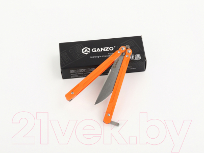 Нож-бабочка GANZO G766-OR (оранжевый)