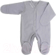 Миниатюра изображения товара Комбинезон для малышей Rant Hugs And Kisses / 1672-62 (Arctic Grey, р.62)