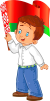Информационная стойка Stendy Мальчик с Национальным флагом Республики Беларусь / 22725 - 