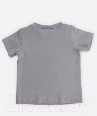 Набор футболок для малышей Rant Hugs And Kisses / 46-74 (2шт, Arctic Grey, р.74)