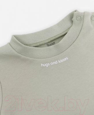 Набор футболок для малышей Rant Hugs And Kisses / 46-80 (2шт, Light Green, р.80)