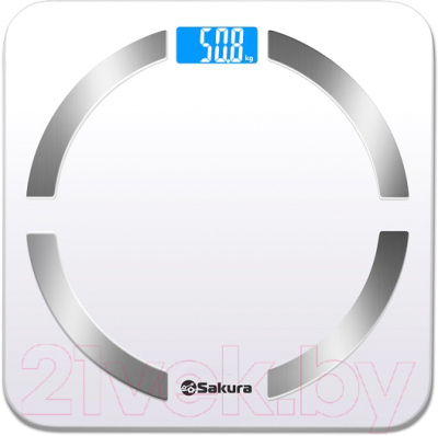 Напольные весы электронные Sakura SA-5056W (белый)