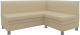 Миниатюра изображения товара Уголок кухонный мягкий Лига Диванов Уют 31 правый / 58698 (экокожа, бежевый)