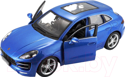 Масштабная модель автомобиля Bburago Порше Макан / 18-21077 (синий металлик)