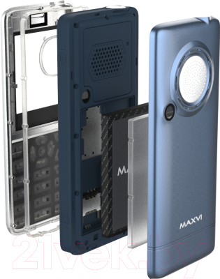 Мобильный телефон Maxvi T3 (маренго)