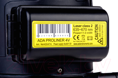 Лазерный нивелир ADA Instruments ProLiner 4V Set / A00476