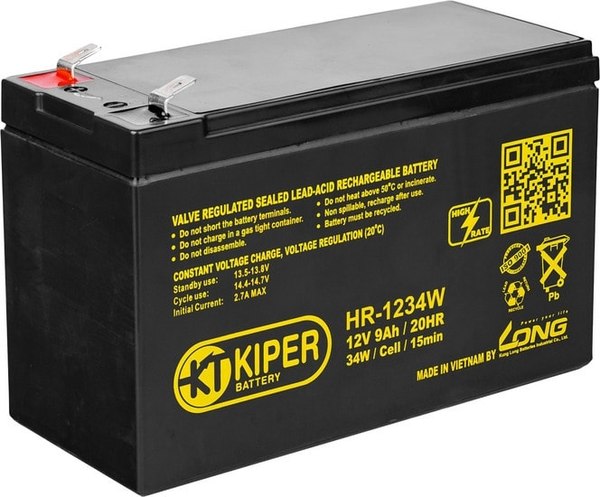 Аккумуляторная батарея Kiper HR-1234W F2