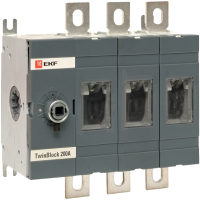 Блок-разъединитель EKF TwinBlock PROxima / tb-s-200-3p (без рукоятки) - 