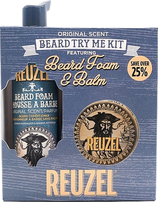 Набор для ухода за бородой и усами Reuzel Beard Try Me Kit Бальзам 35мл+ Пена 70мл