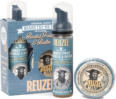 Набор для ухода за бородой и усами Reuzel Beard Try Me Kit Бальзам 35мл+ Пена 70мл