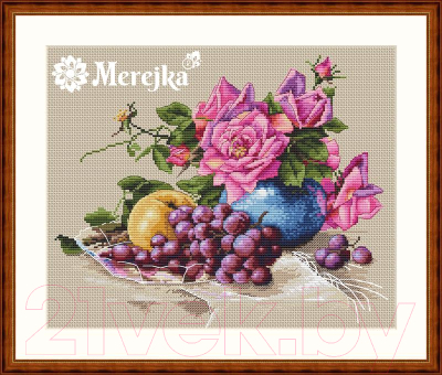 Набор для вышивания Merejka Натюрморт с виноградом / K-20