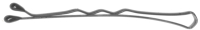 Набор заколок-невидимок для волос Dewal Волна SLN40V-4/200 (серебристый) - 