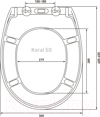 Сиденье для унитаза Berges Koral SO / 011203 (с микролифтом)