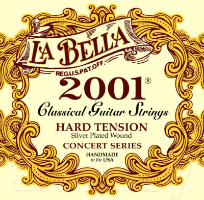 Струны для классической гитары La Bella 2001H Hard