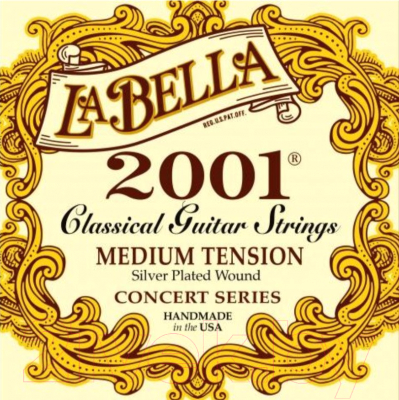 Струны для классической гитары La Bella 2001M Medium