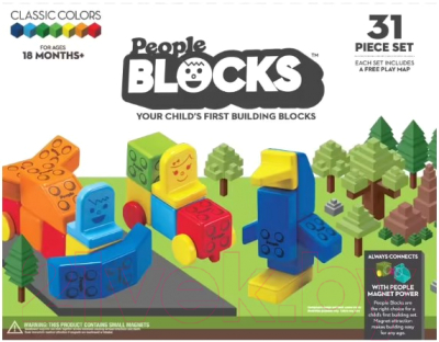 Развивающая игра People Строительные кубики People Block / PB320